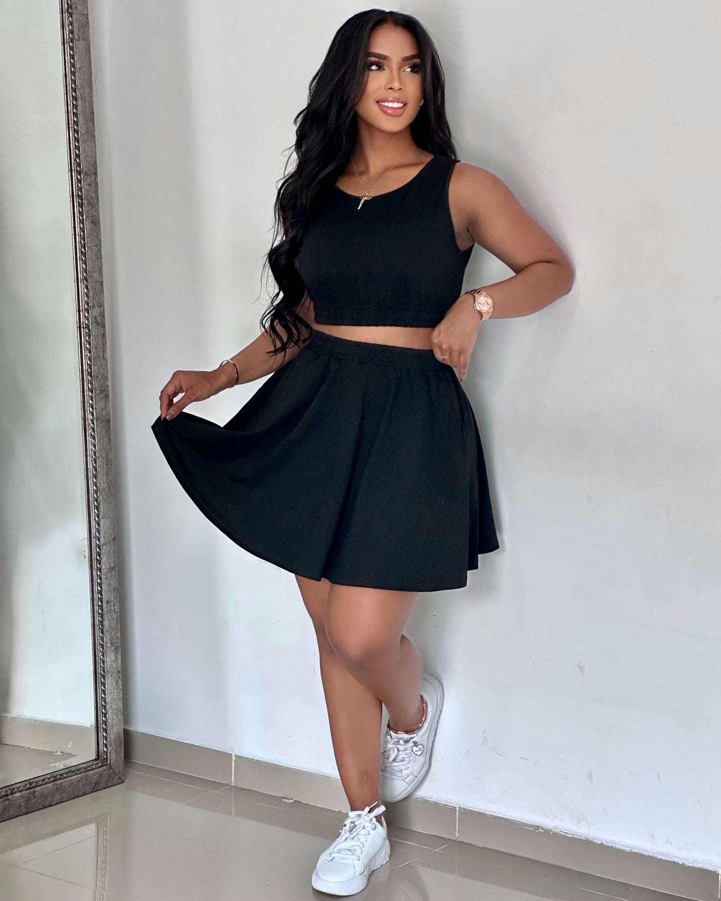 CONJUNTO FALDA CORTA - 27045