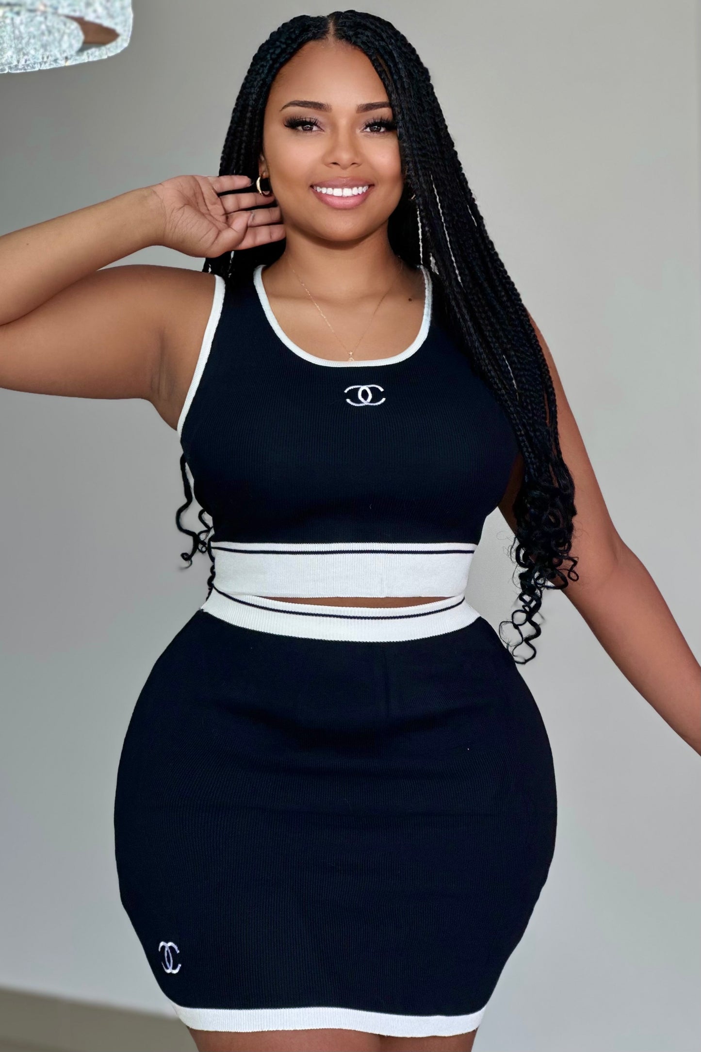 CONJUNTO CHANEL FALDA HILO - 17307