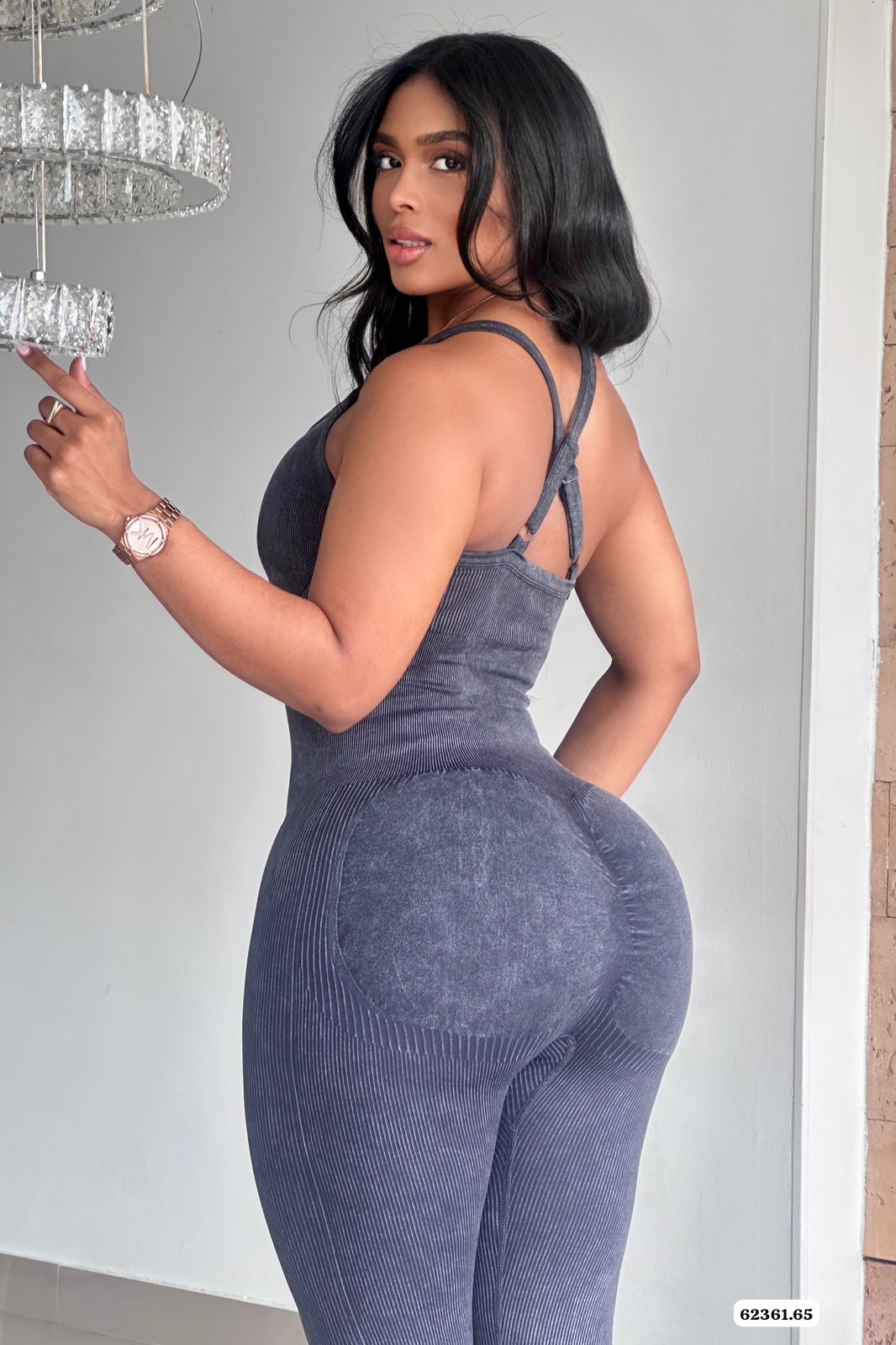 ENTERIZO CON BUSO TELA TIPO HILO AMERICANO - 62361