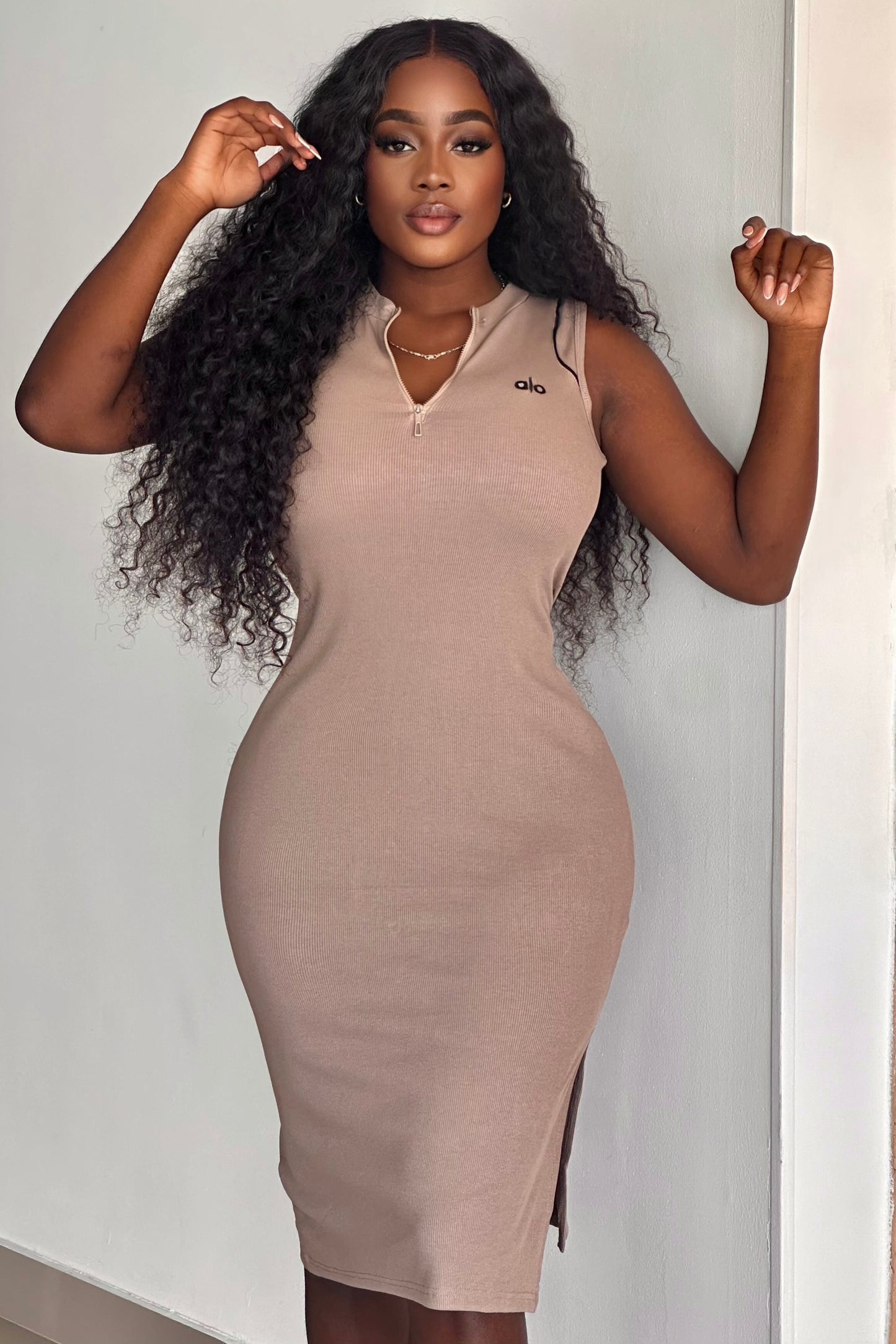 VESTIDO RIB LARGO SIZA ALO - Z-1211