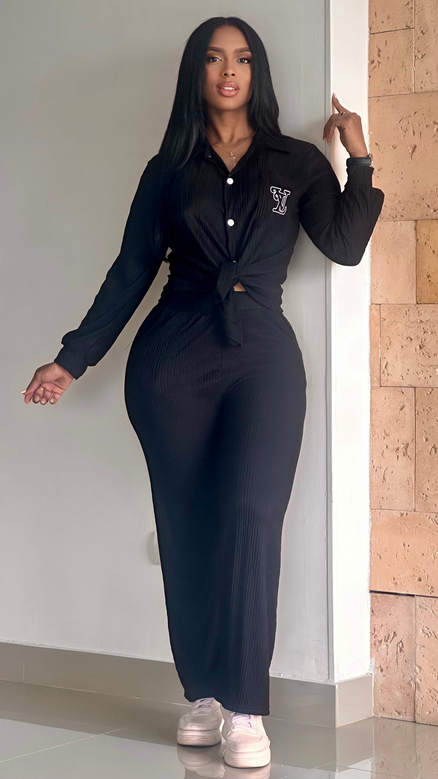 CONJUNTO ACANALADO CAMISERO LV - 96692