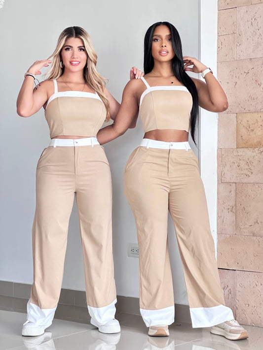 CONJUNTO PRETINA Y BOTA BLANCA CHALIS - 08196
