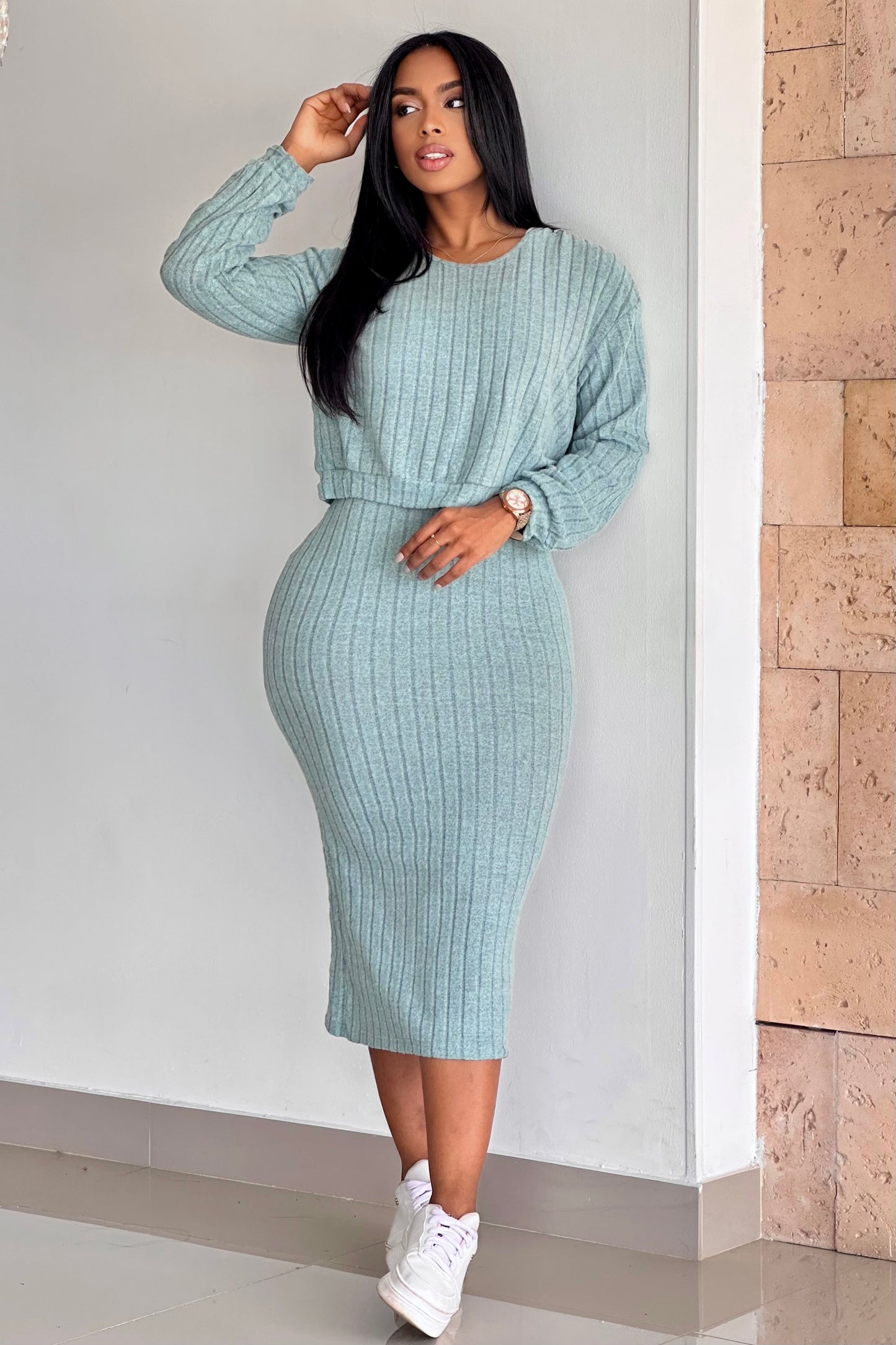 VESTIDO CON BUZO DE CAPUCHA - VBC