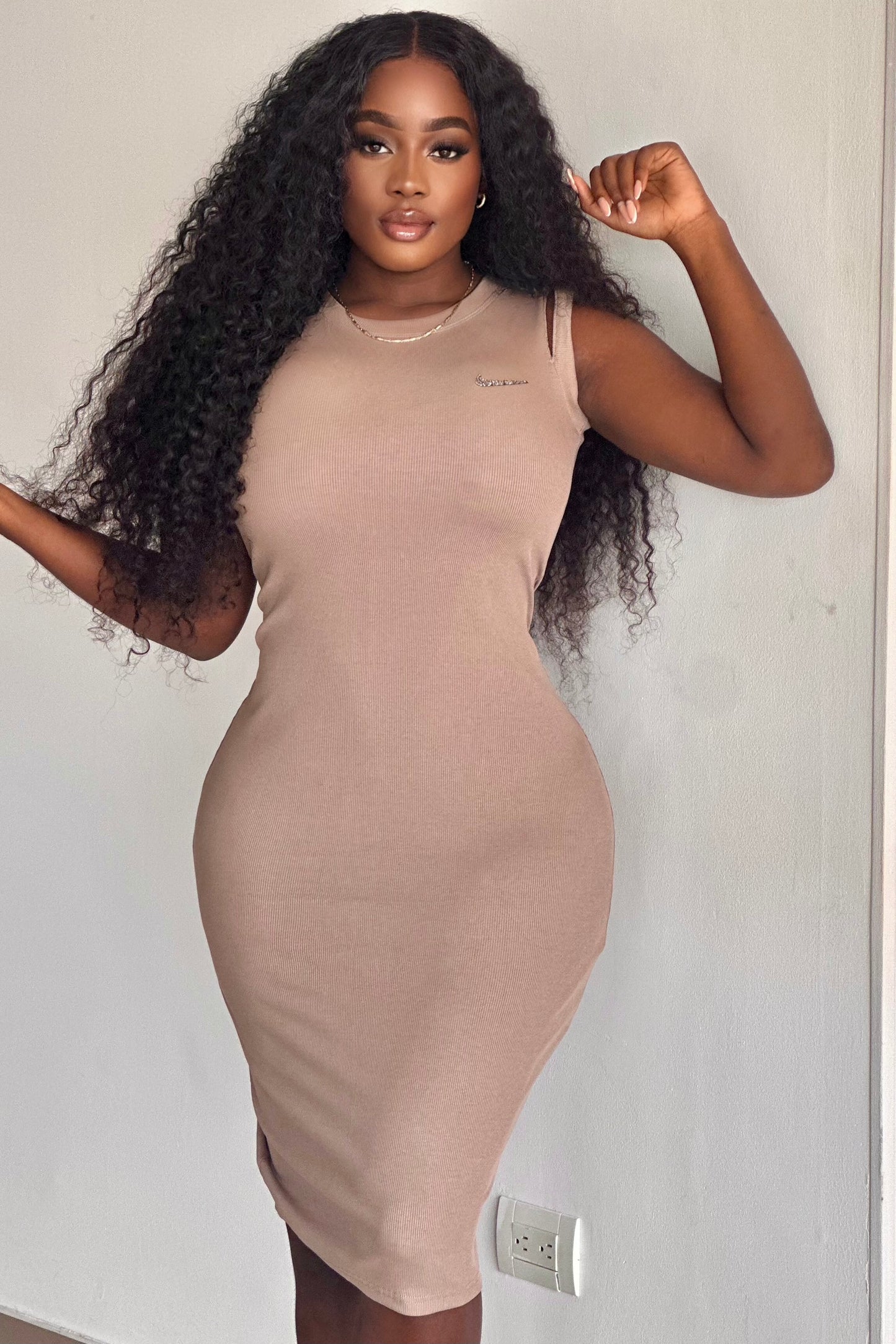 VESTIDO RIB LARGO NK - Z1212