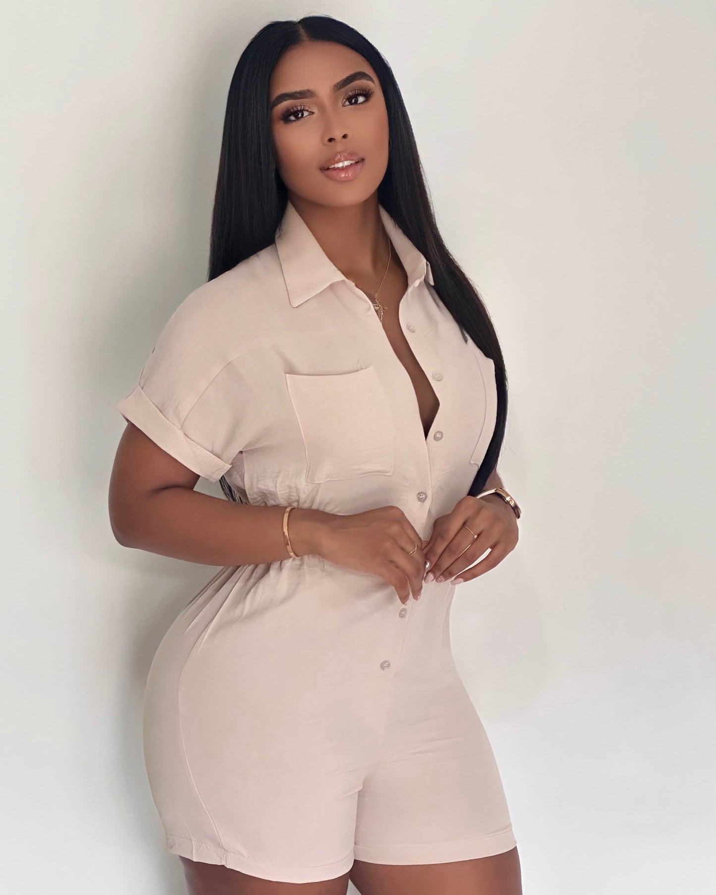 ENTERIZO CON RESORTE EN LA CINTURA - 61406