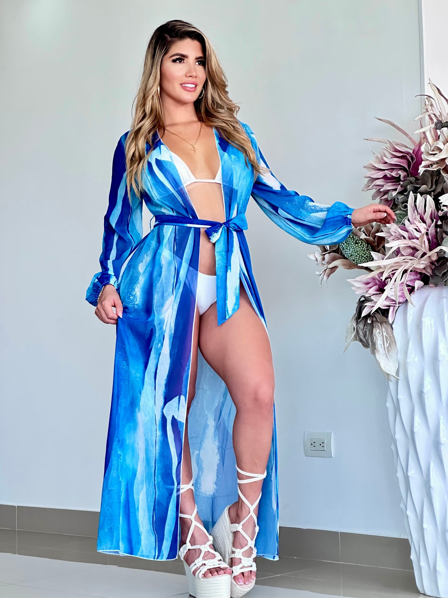VESTIDO DE BAÑO TELA CEPRÉ - NYLON SPANDEX - 00976