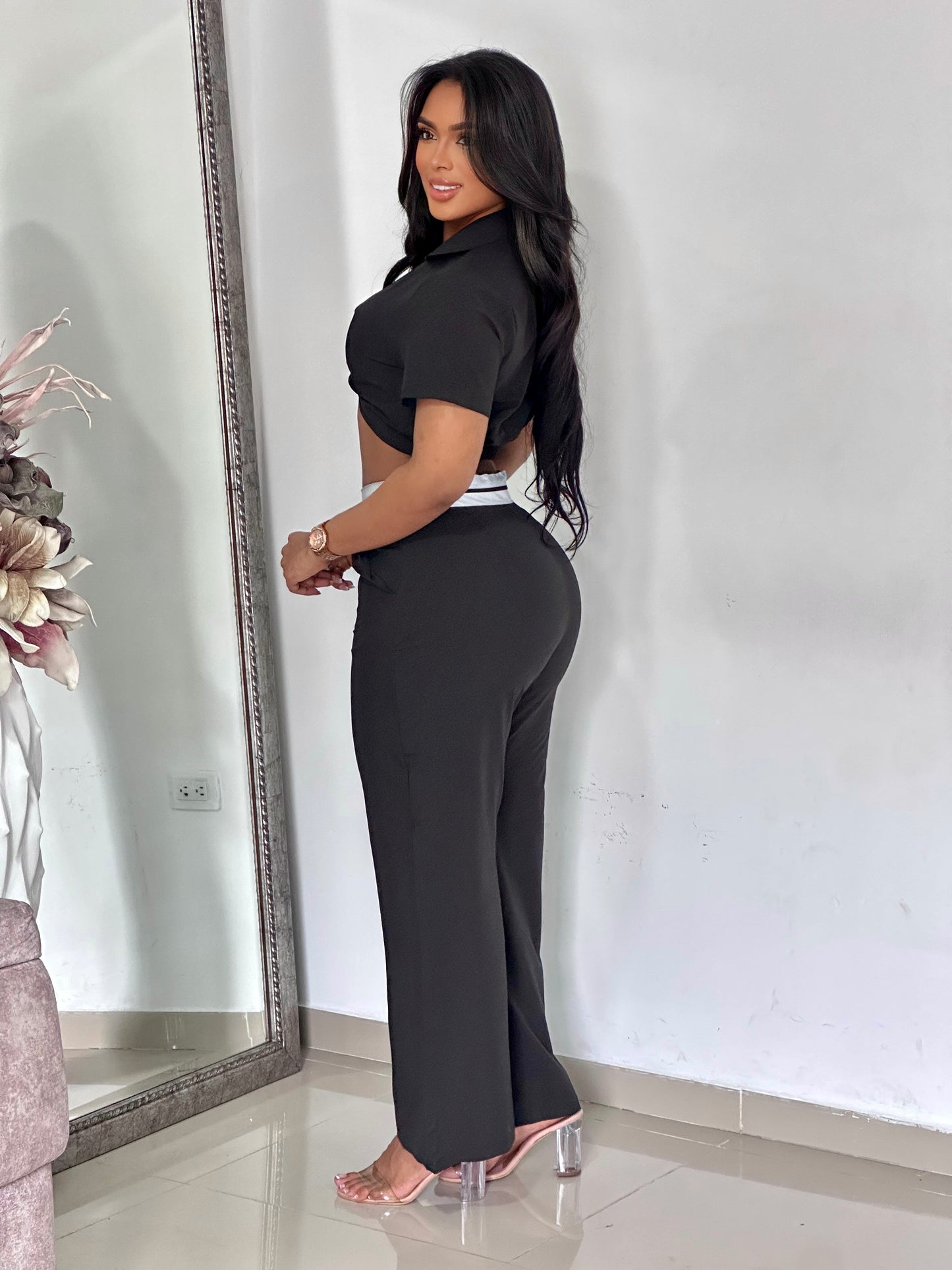 CONJUNTO CHALIS PRETINA BLANCA - 82217
