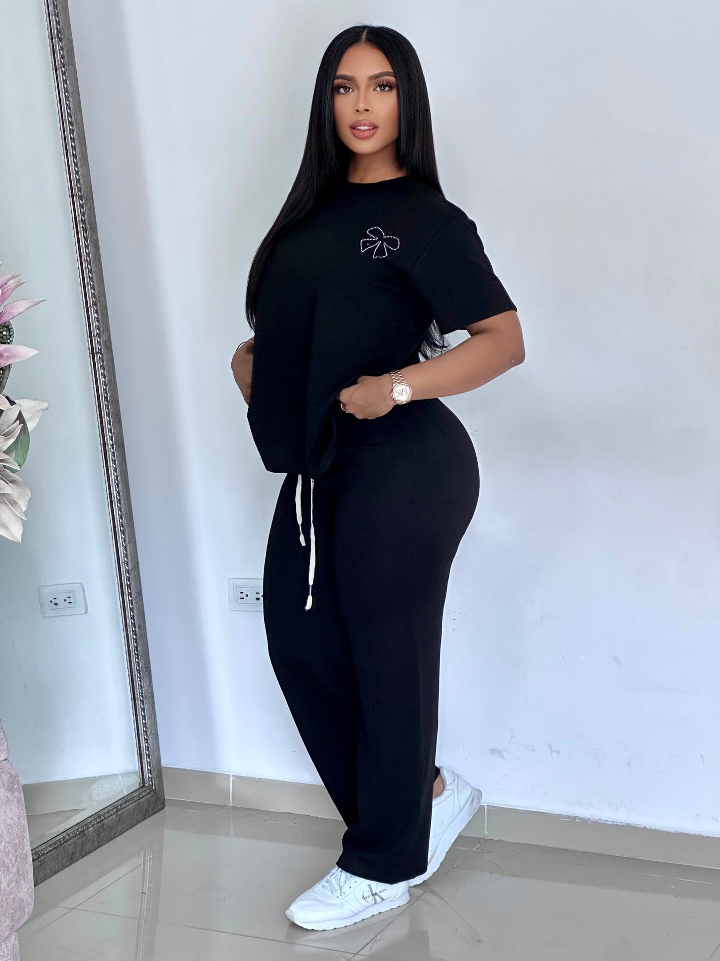 CONJUNTO RIB BLUSA MOÑO - N7-513