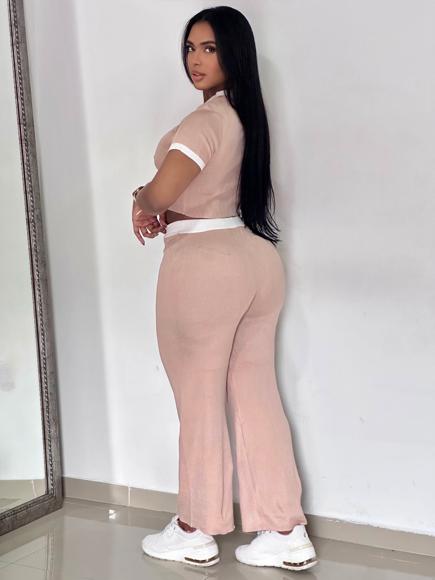 CONJUNTO DE HILO PANTALON ANCHO - MZ5432
