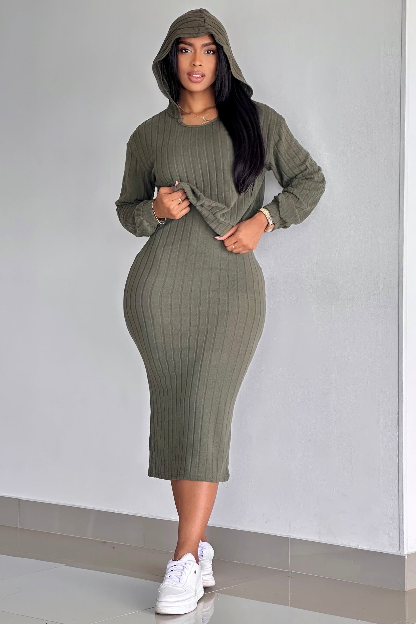 VESTIDO CON BUZO DE CAPUCHA - VBC