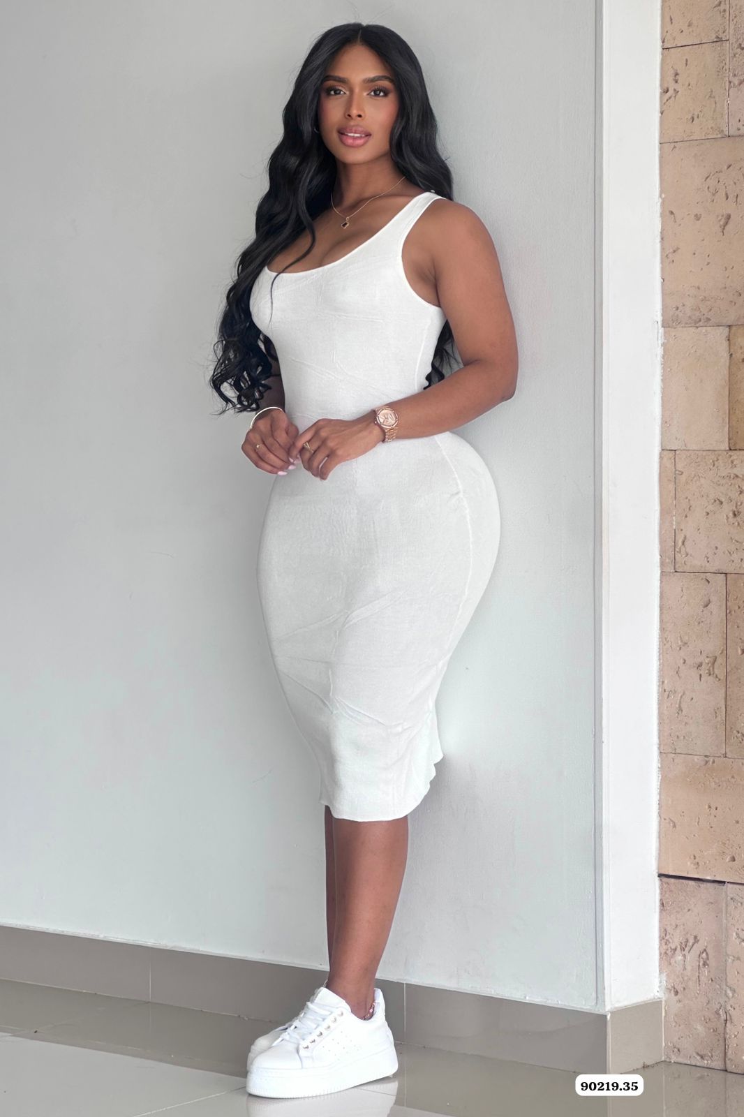 VESTIDO SIZA BASICO EN TELA HILO - 90219