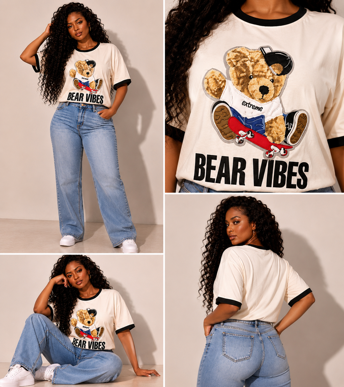 BLUSA OSO EN RELIEVE - 01889