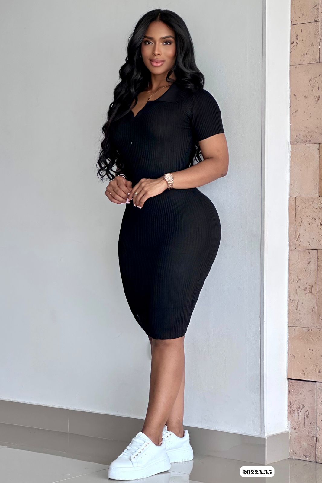 VESTIDO UNICOLOR BASICO - 20223