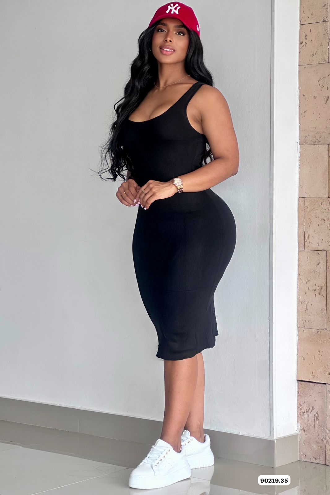 VESTIDO SIZA BASICO EN TELA HILO - 90219