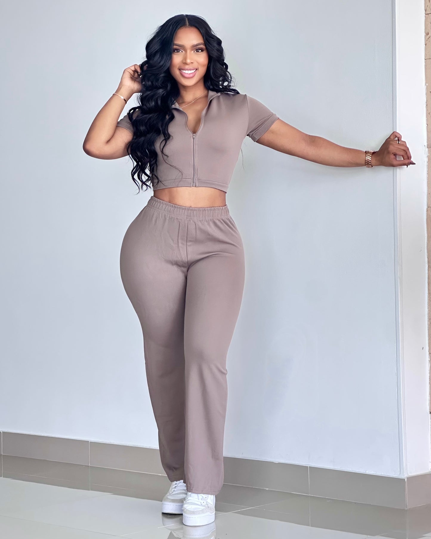CONJUNTO RIB BLUSA CIERRE - 512