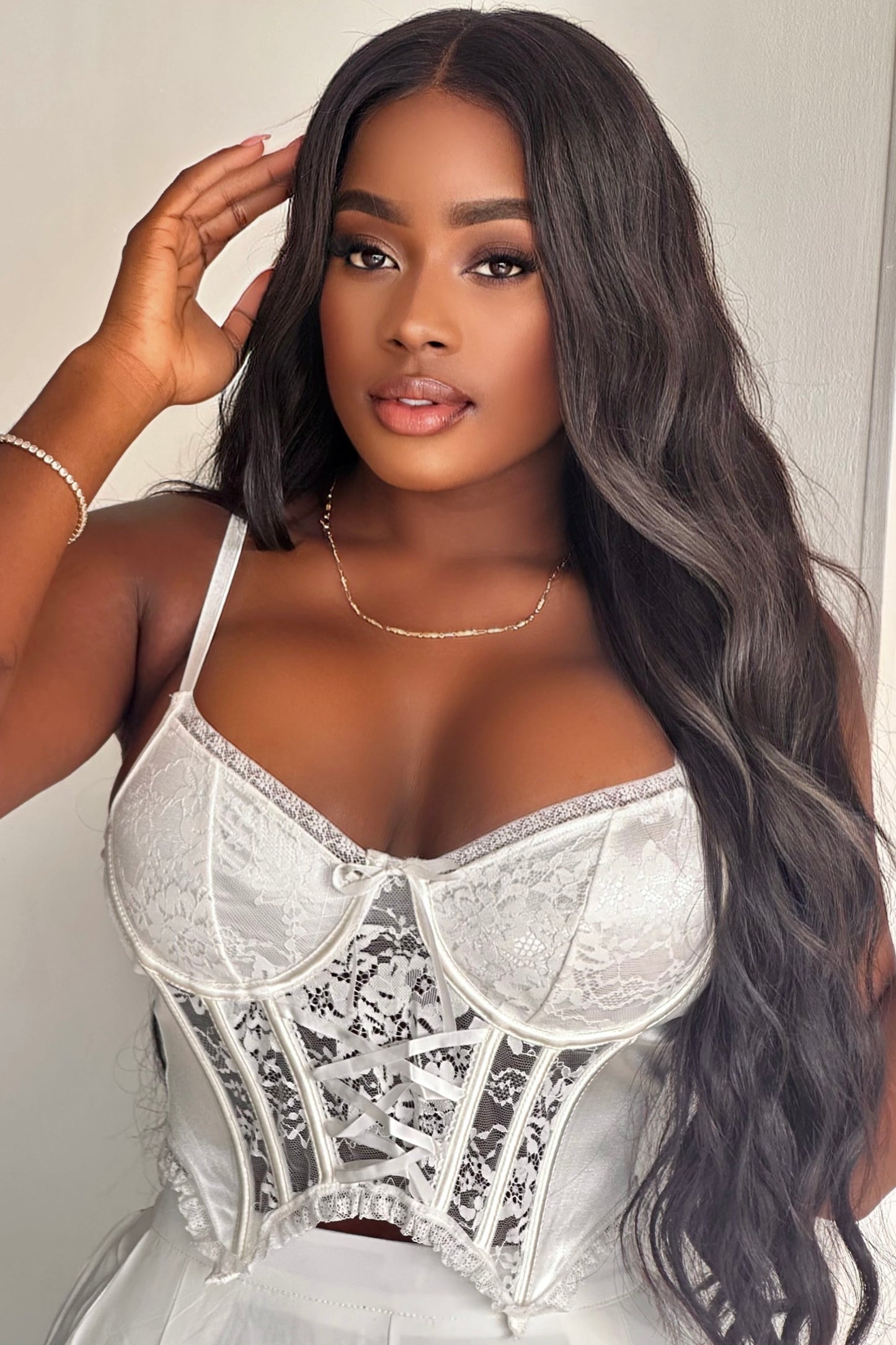 CORSET CON ENCAJE Y DISEÑO - GM2508