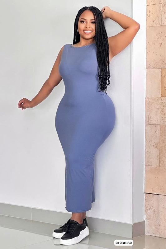 VESTIDO BASICO TELA LENCERIA - 21230