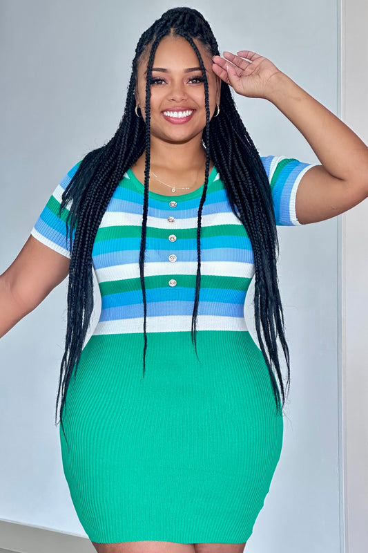 VESTIDO RAYAS HILO - 81378