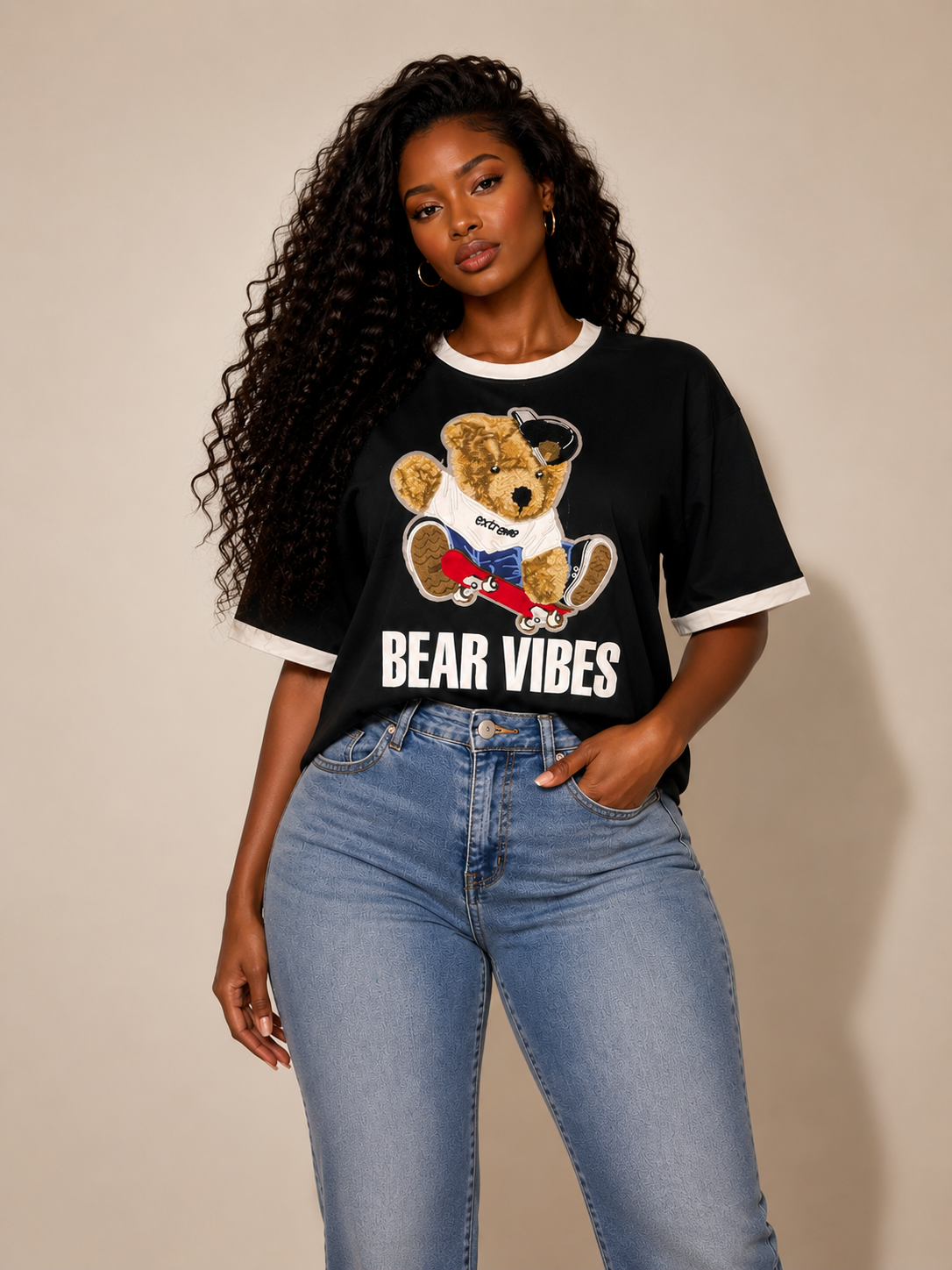 BLUSA OSO EN RELIEVE - 01889