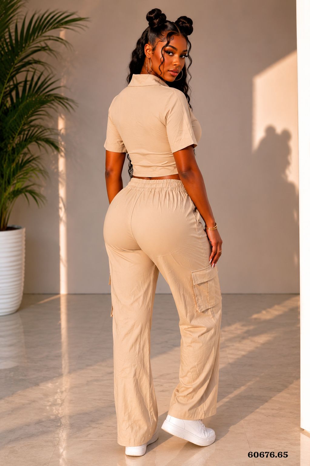 CONJUNTO CIERRE PANTALON TIPO CARGO - 60676