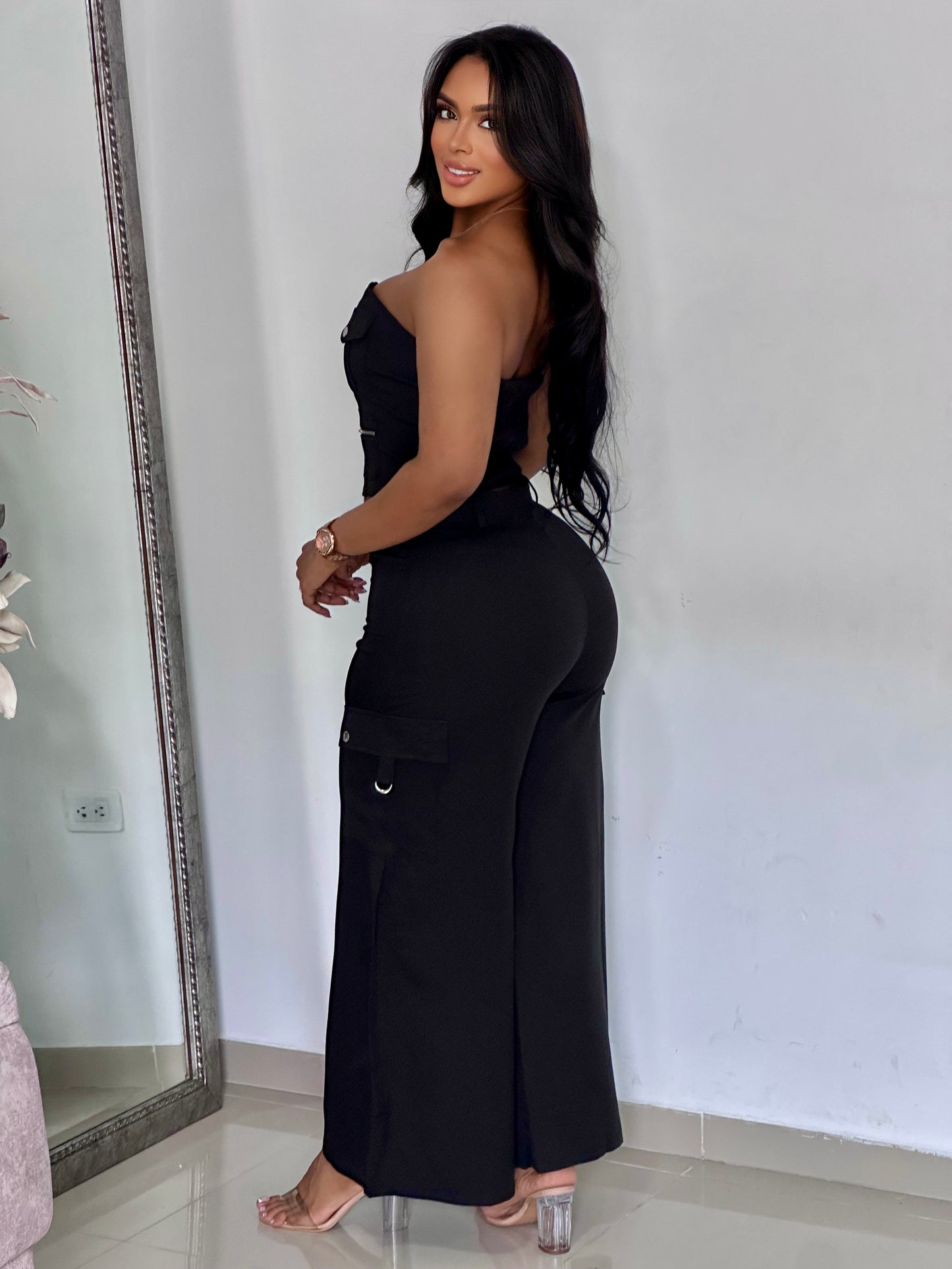 CONJUNTO CHALIS STRAPLESS CARGO - 50434