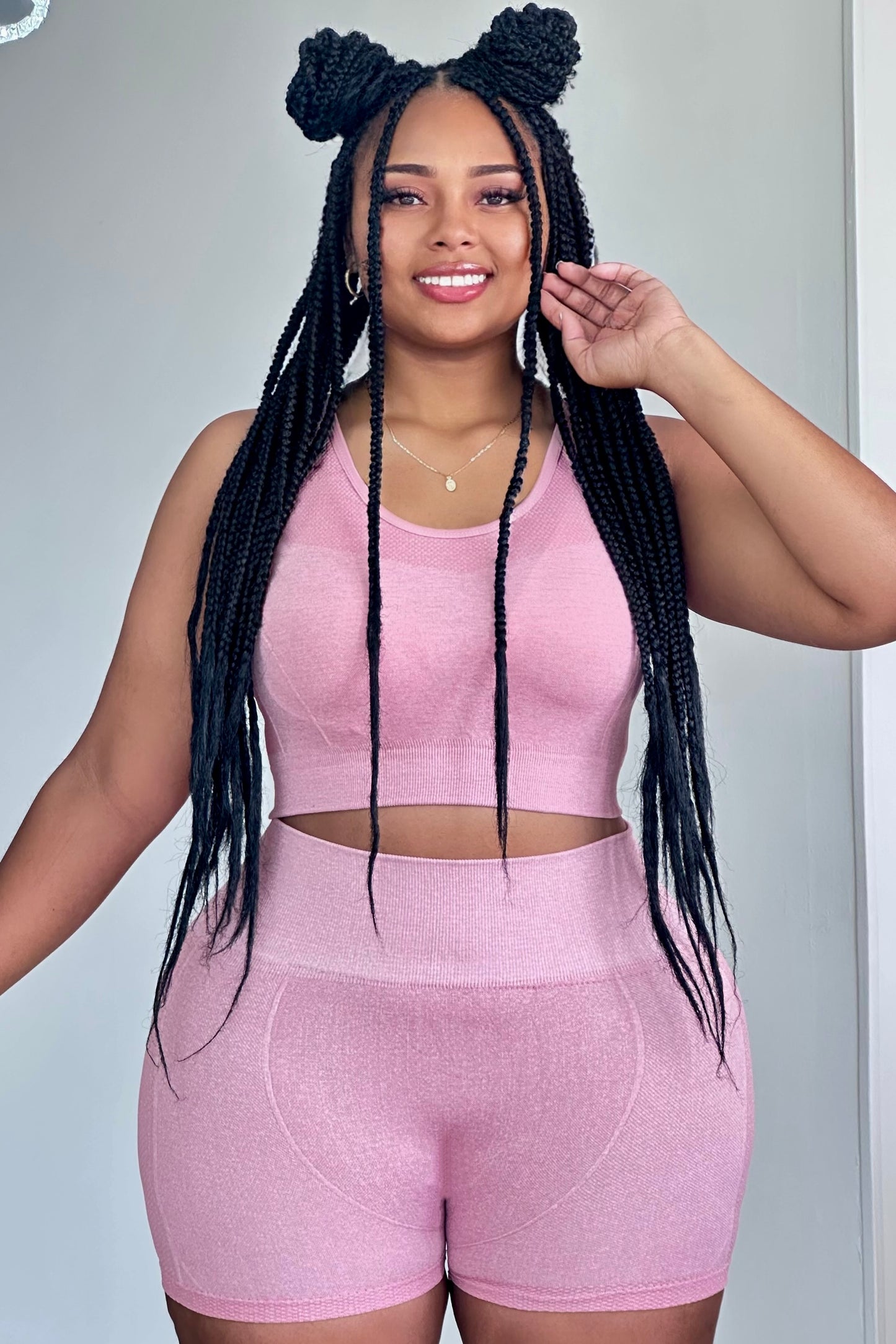 CONJUNTO CORTO BLUSA SIZA GRABADO LATERAL HILO - 15143