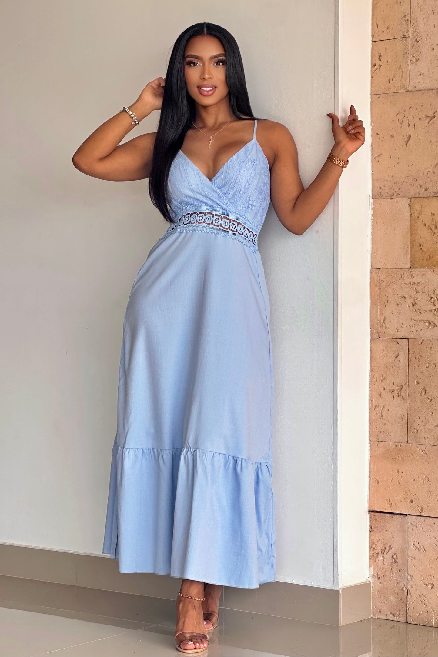 VESTIDO DIPIUR ESCOTE DELANTERO CHALIS - 08819