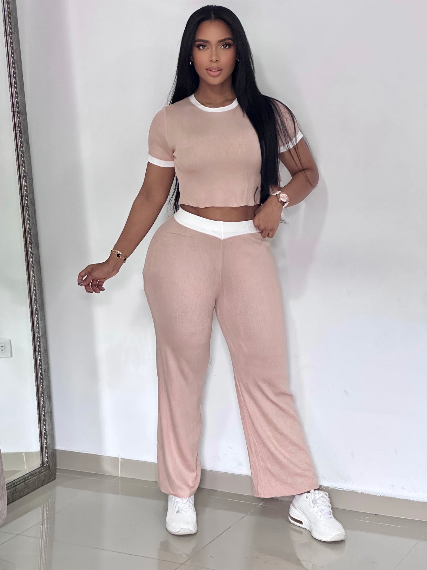 CONJUNTO DE HILO PANTALON ANCHO - MZ5432
