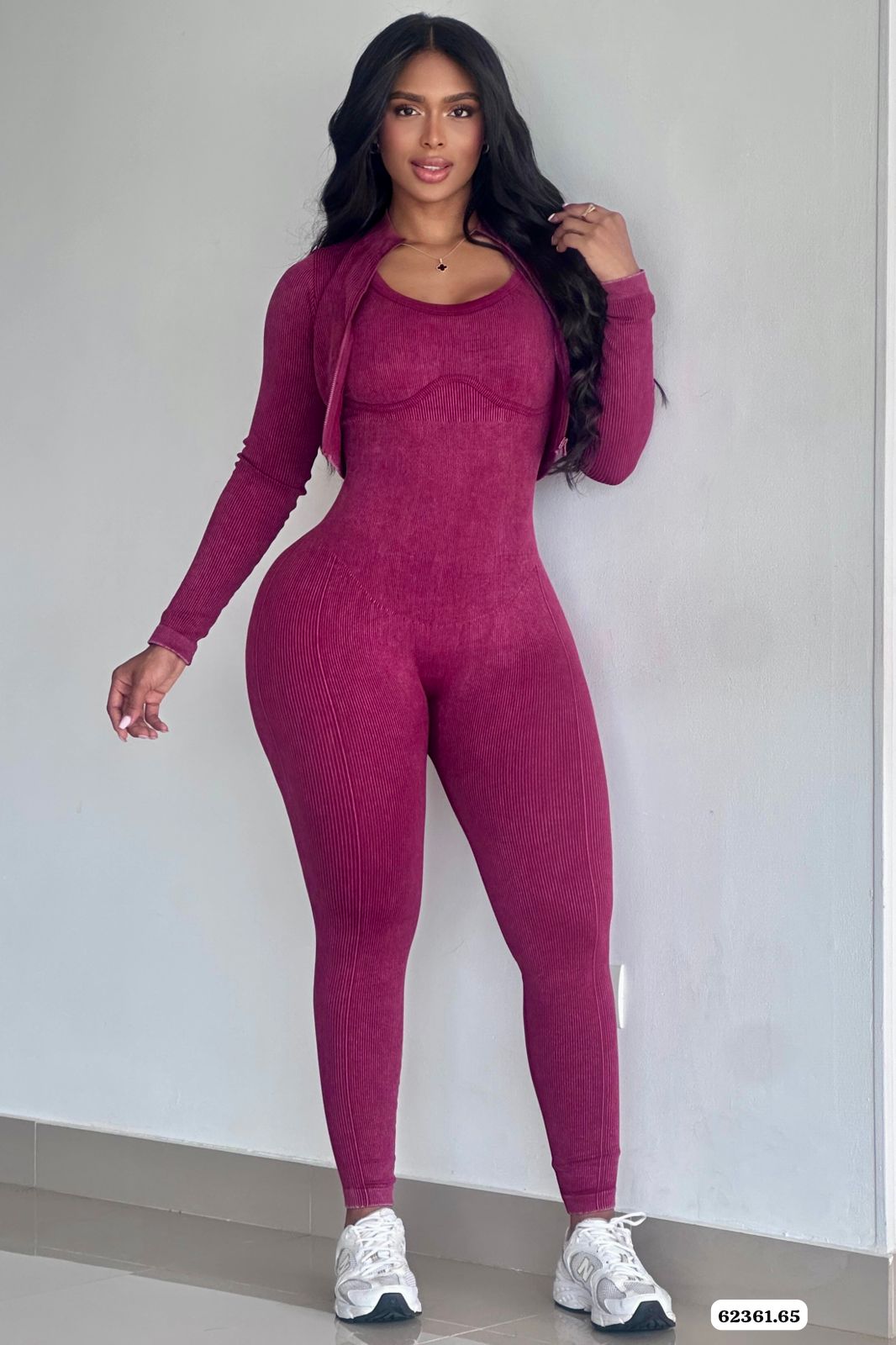 ENTERIZO CON BUSO TELA TIPO HILO AMERICANO - 62361