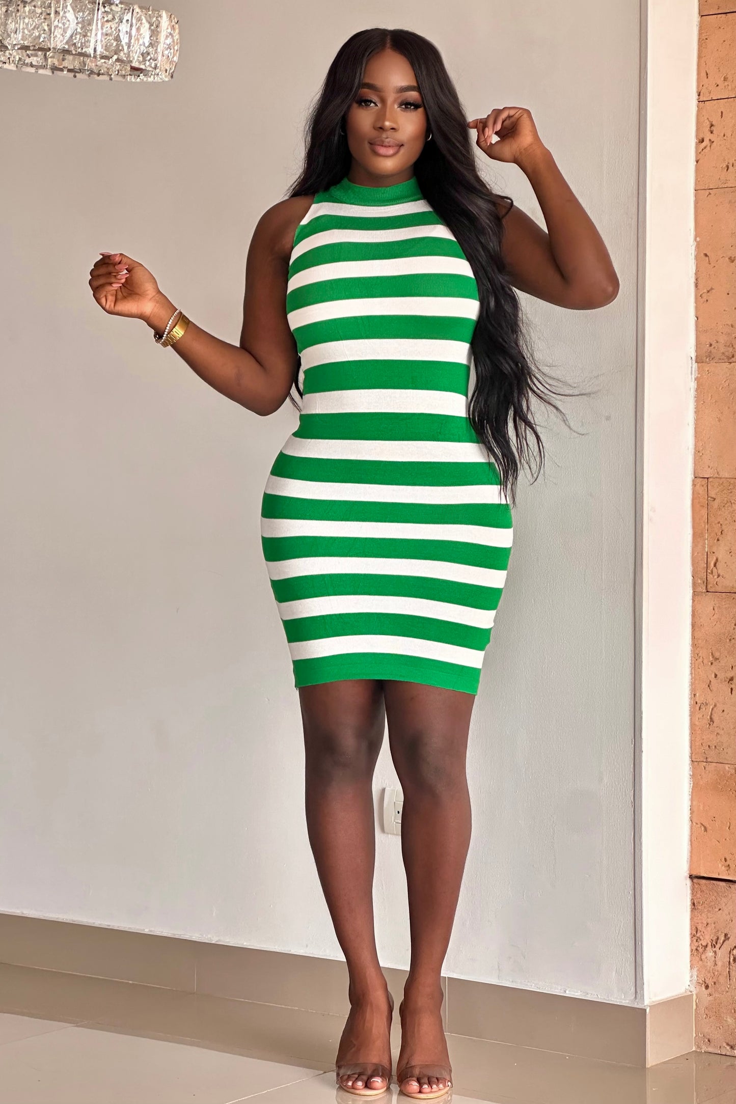 VESTIDO RAYAS HILO SIZA - 81029