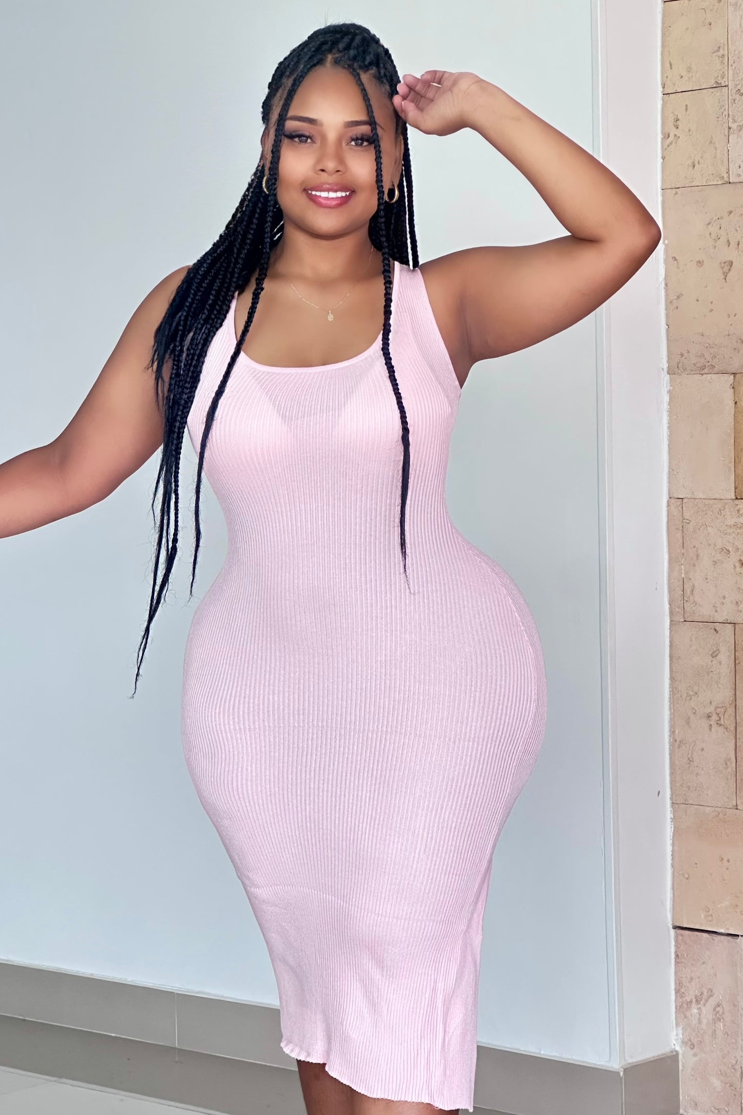 VESTIDO HILO 3/4 -g25.4017