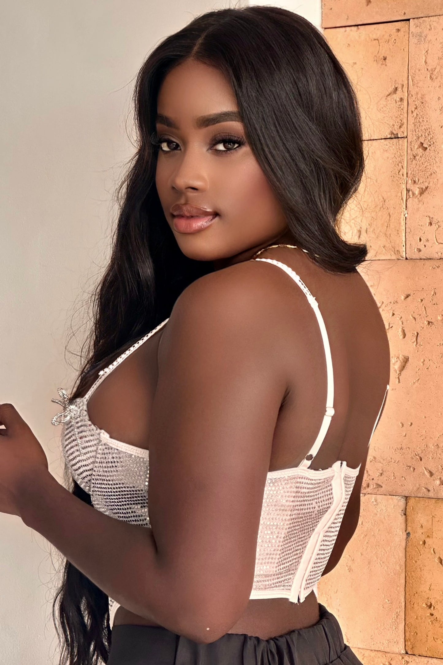 CORSET MOÑO BRILLANTE - GM2505