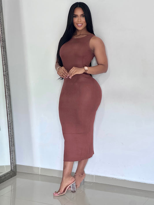 VESTIDO EN HILO SIZA BÁSICO - MZ5437