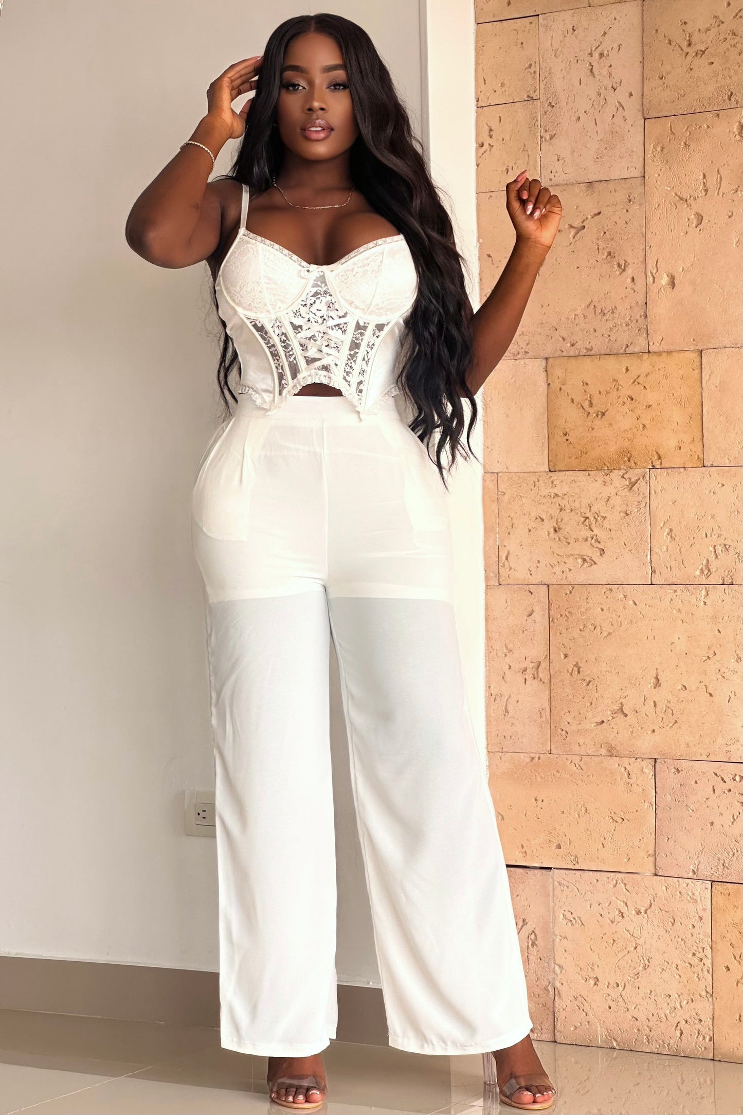 CORSET CON ENCAJE Y DISEÑO - GM2508