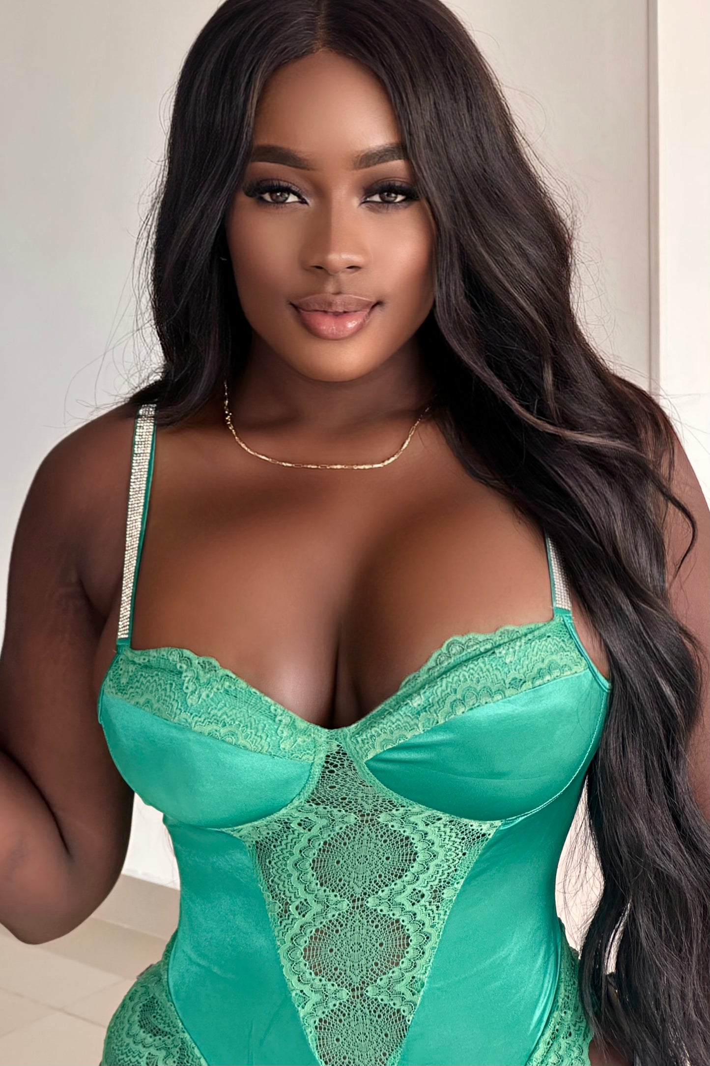 BODY SATIN ENCAJE - 22043