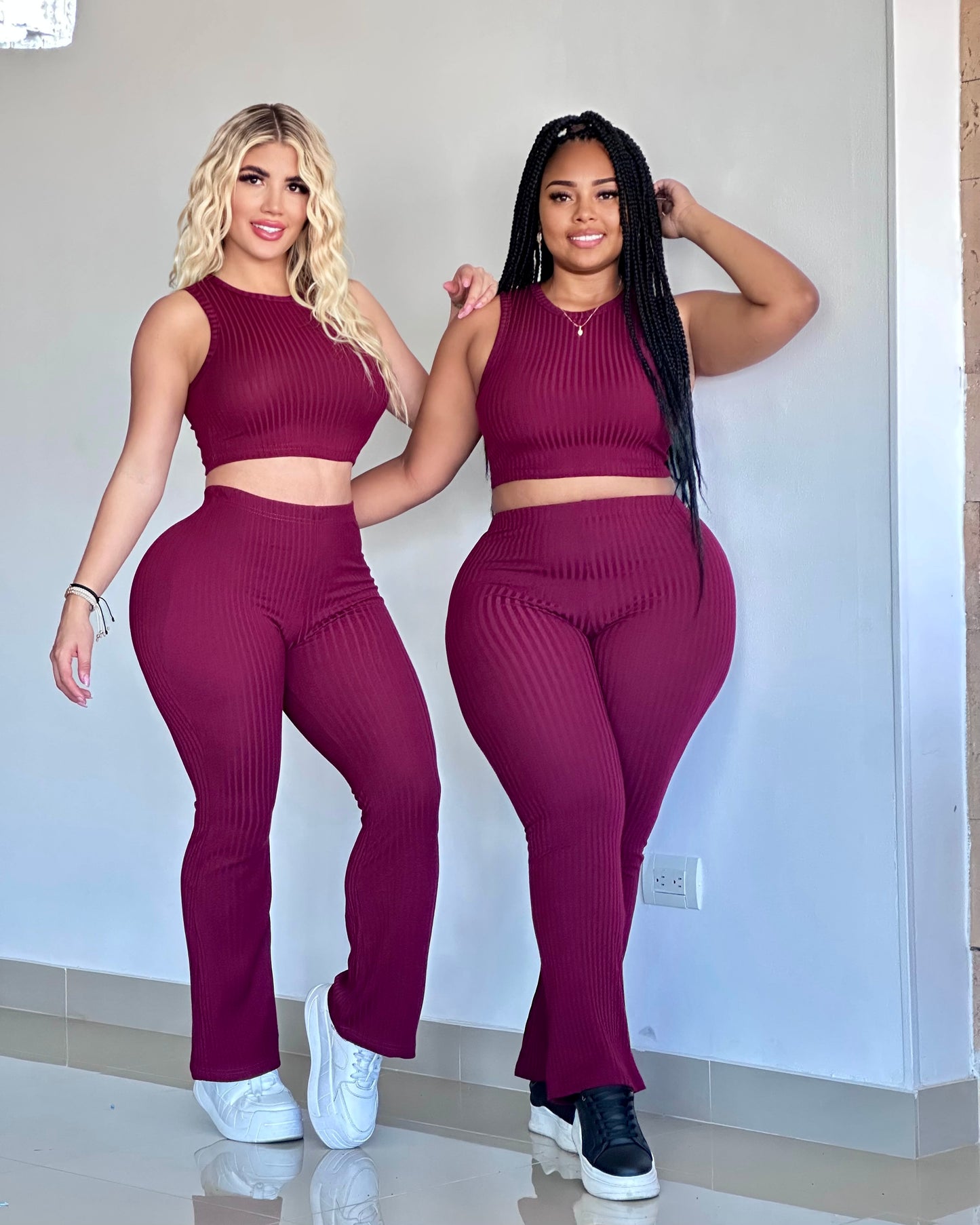 CONJUNTO LARGO BLUSA SIZA BASICO TELA RIB - 81060