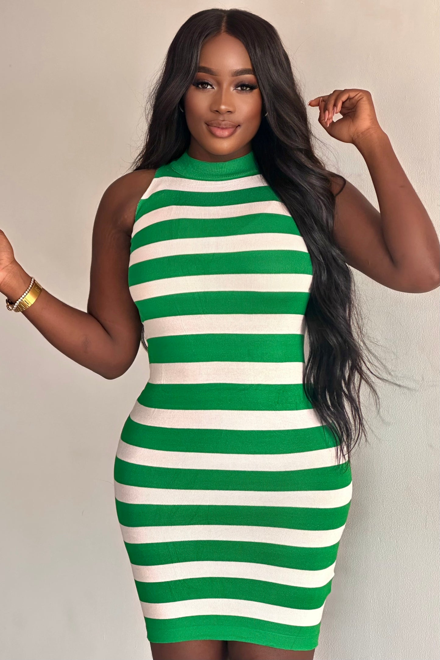 VESTIDO RAYAS HILO SIZA - 81029