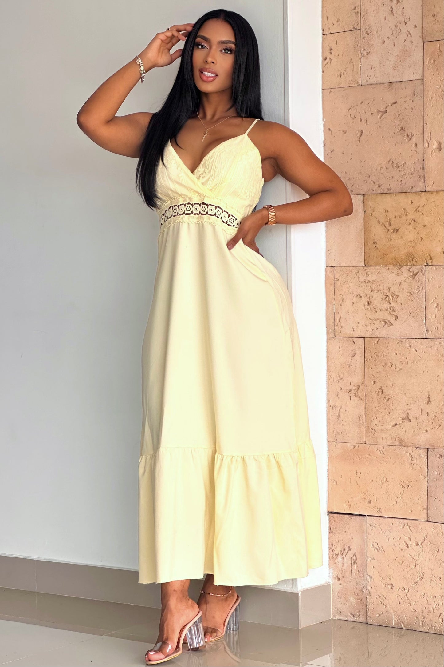 VESTIDO DIPIUR ESCOTE DELANTERO CHALIS - 08819