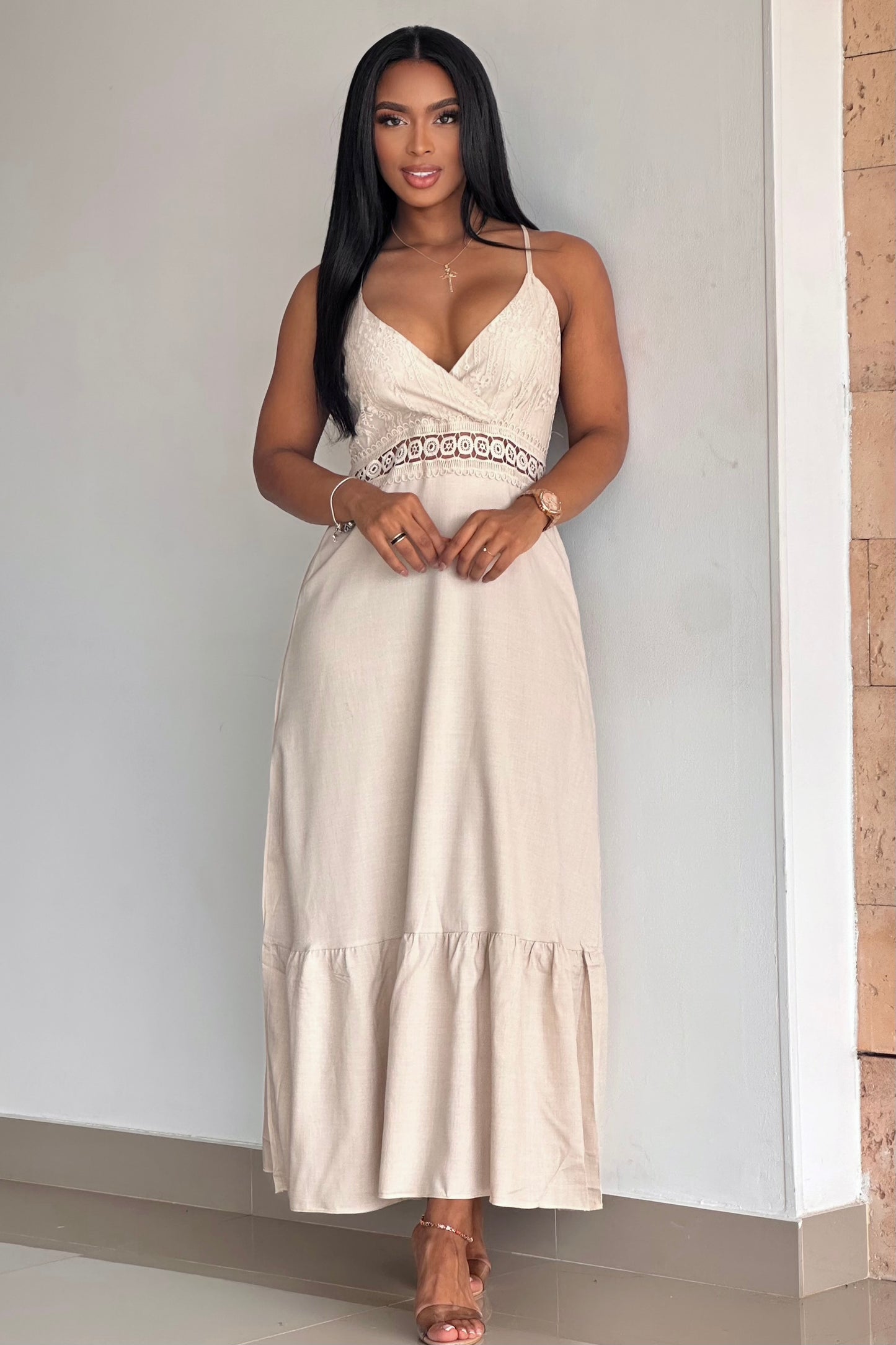 VESTIDO DIPIUR ESCOTE DELANTERO CHALIS - 08819