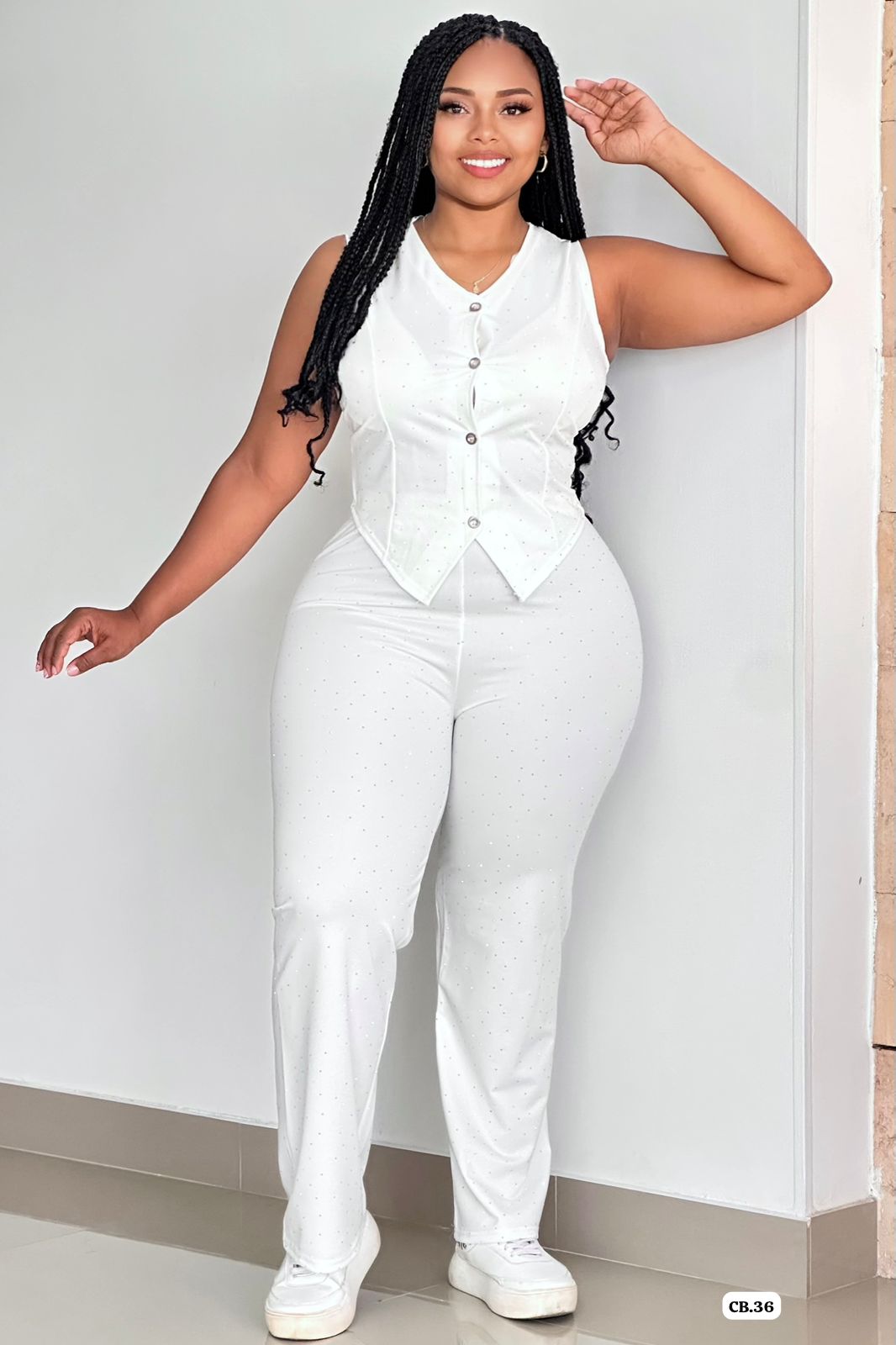 CONJUNTO BRILLANTE TIPO CHALECO - CB