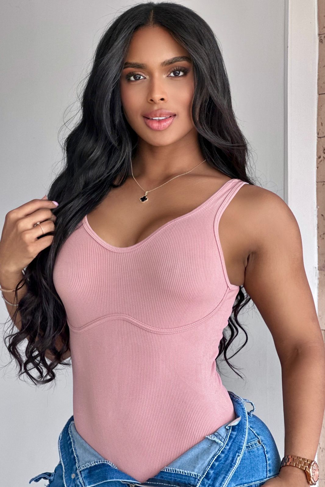 BODY BASICO UNICOLOR MAGA SIZA - S035