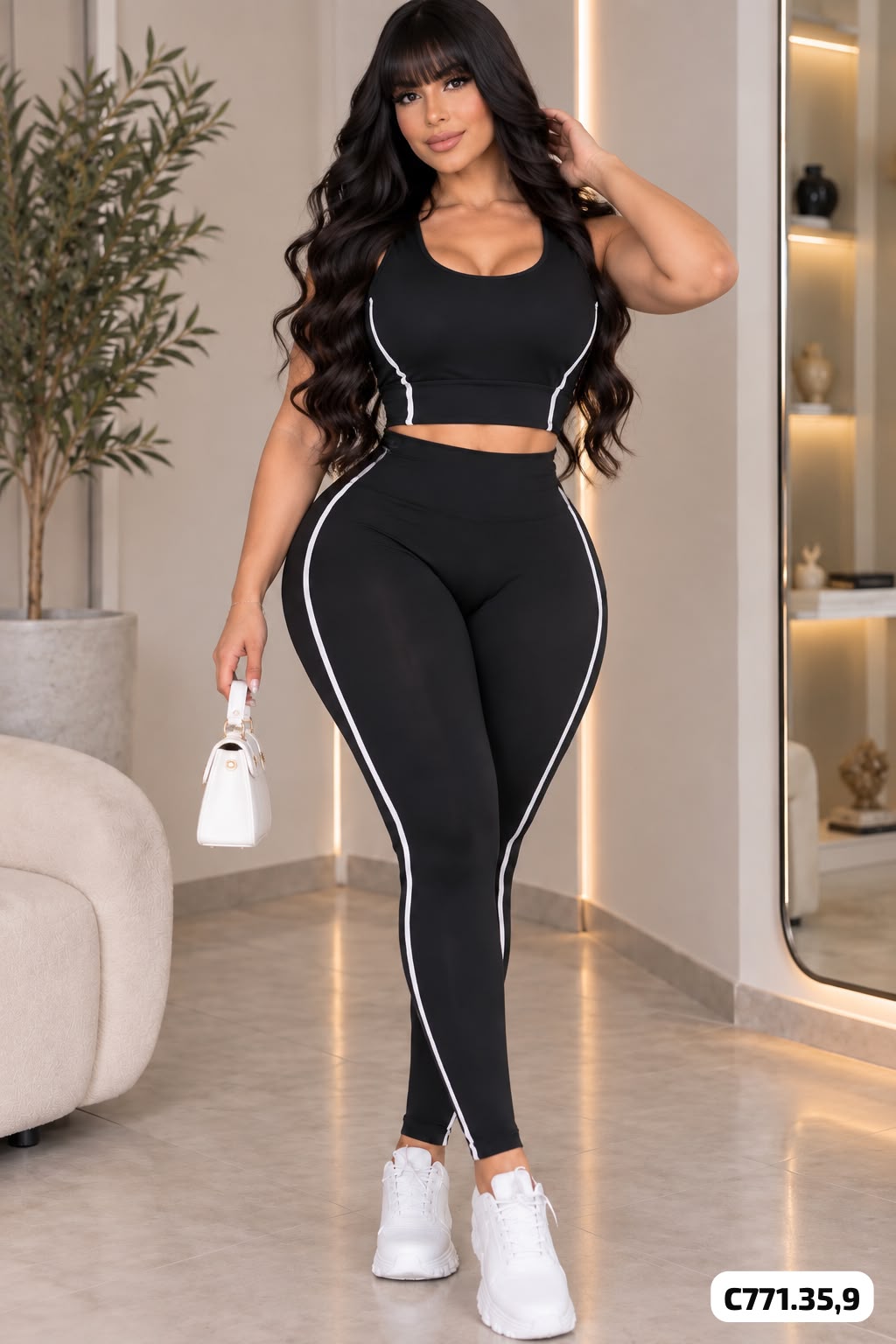 CONJUNTO DEPORTIVO LINEAS MANGA SISA - C771
