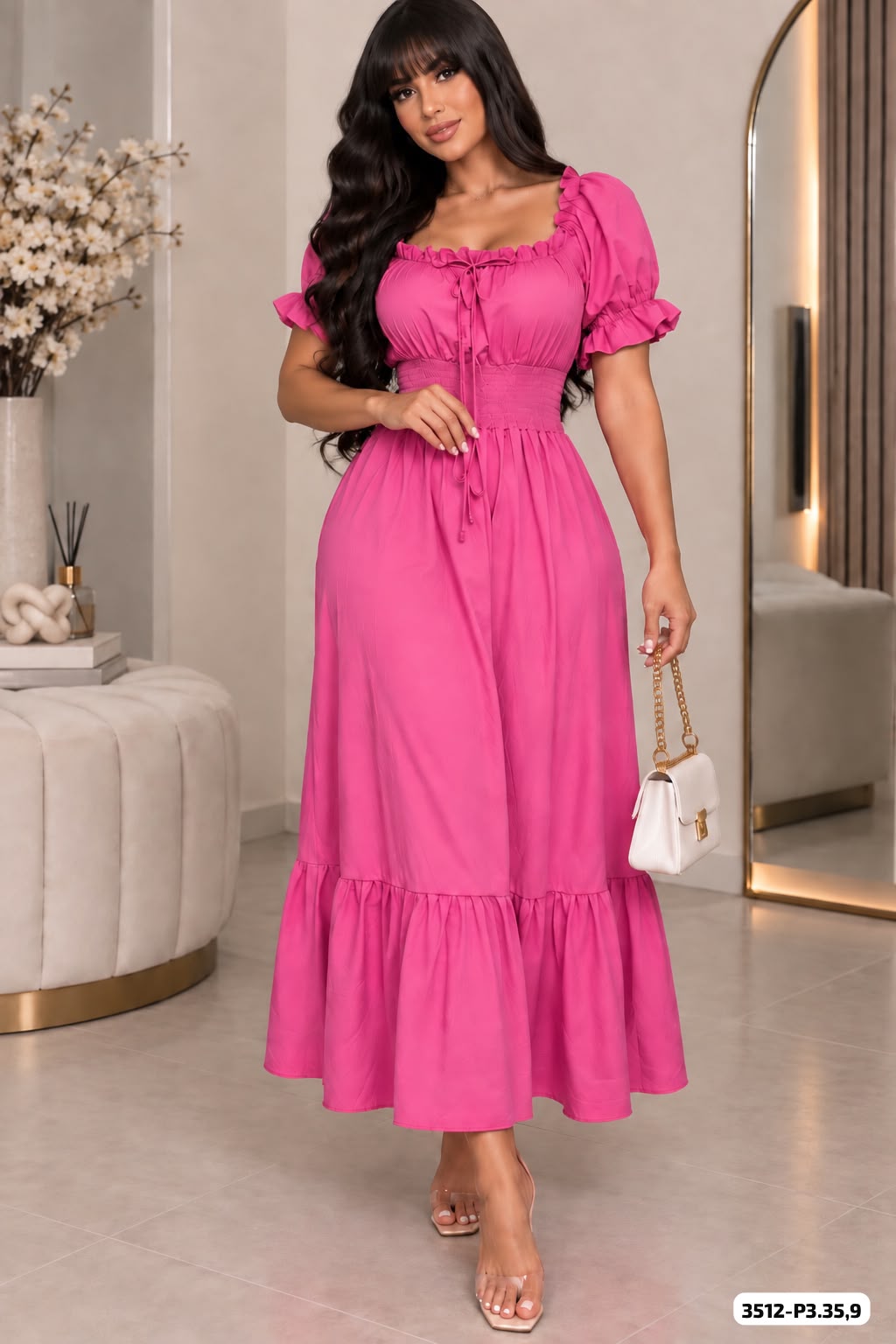 VESTIDO CHALIS RESORTE - 3512-P3