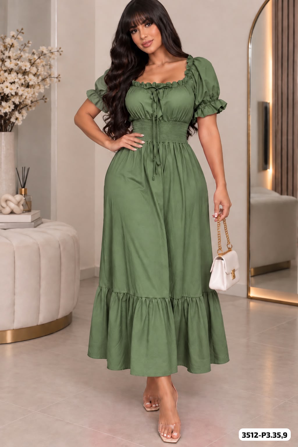 VESTIDO CHALIS RESORTE - 3512-P3