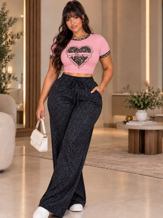 BLUSA ANIMAL PRINT RIB AMERICANO - HM6166
