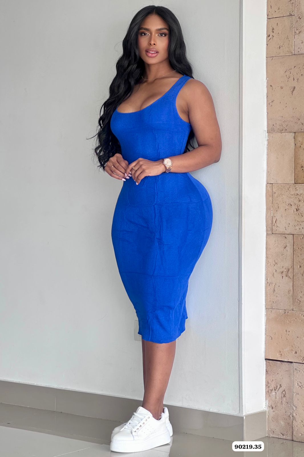 VESTIDO SIZA BASICO EN TELA HILO - 90219