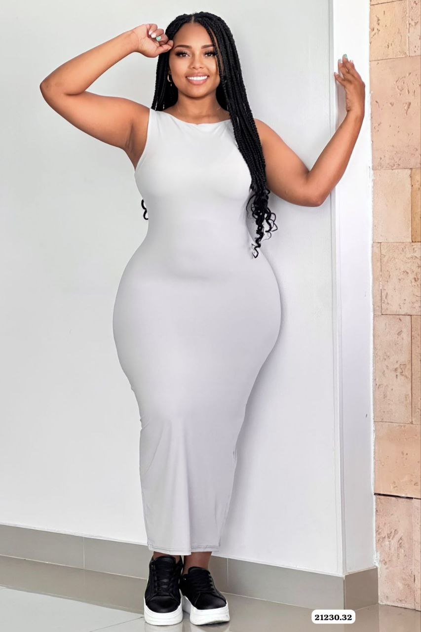 VESTIDO BASICO TELA LENCERIA - 21230